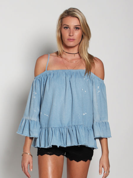 Proteus Knit & Ruffle Camisole Top