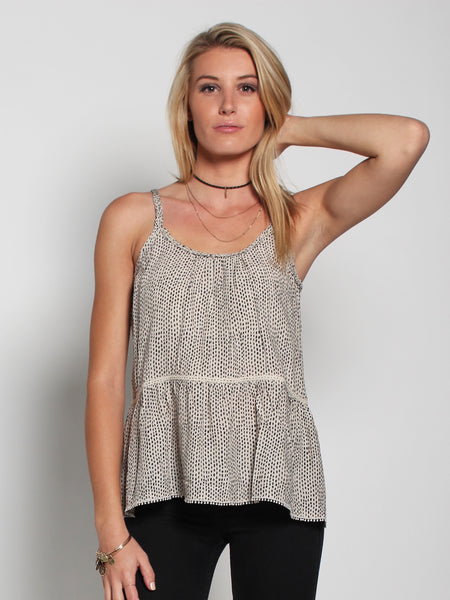 Proteus Knit & Ruffle Camisole Top