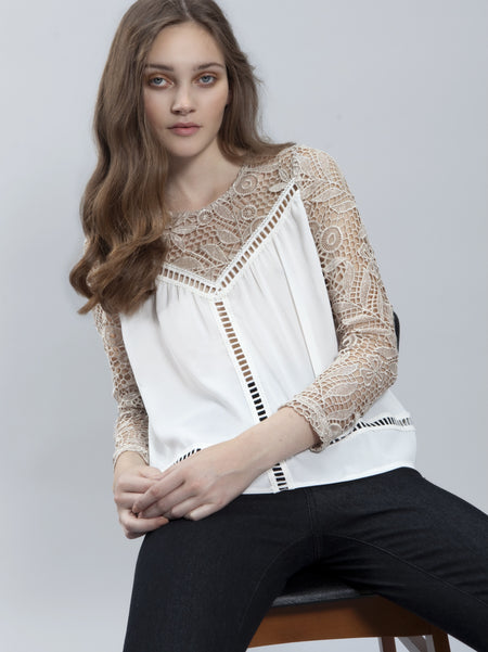 Phina Silver Beaded Sweater