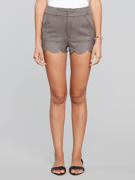 Electra High-Waisted Scalloped Shorts